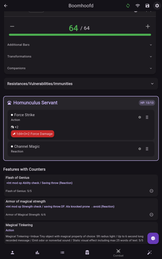 A screenshot from the app